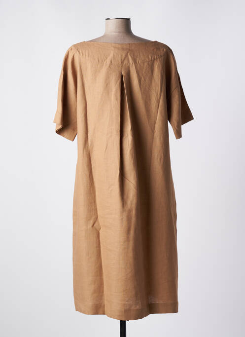 Robe mi-longue marron VLT'S BY VALENTINA'S pour femme