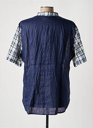 Chemisier manches courtes manches courtes bleu VLT'S BY VALENTINA'S femme