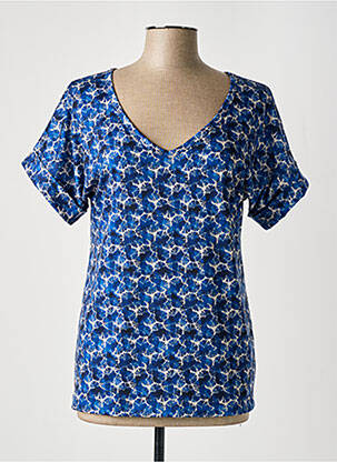 Top bleu CHRISMAS'S pour femme