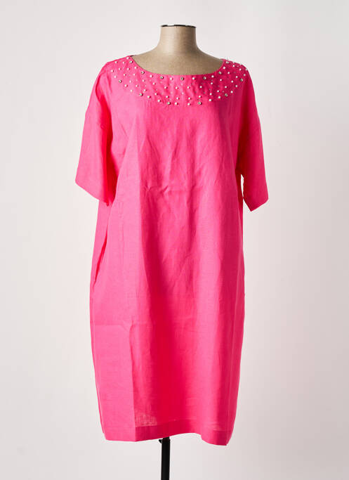 Robe mi-longue rose VLT'S BY VALENTINA'S pour femme