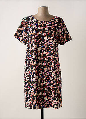 Robe courte manches courtes manches courtes marron MOLLY BRACKEN femme