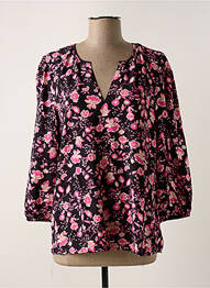 Blouse imprimé fleurs manches 3/4 rose B.YOUNG femme