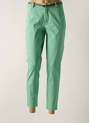 Pantalon 7/8 stretch taille normale vert B.YOUNG femme
