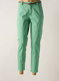 Pantalon 7/8 stretch taille normale vert B.YOUNG femme