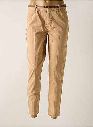 Pantalon 7/8 stretch taille normale beige B.YOUNG femme