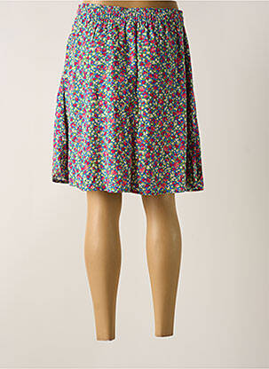 Jupe mi-longue coupe évasée bleu B.YOUNG femme
