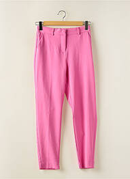 Pantalon slim taille élastique taille normale rose B.YOUNG femme