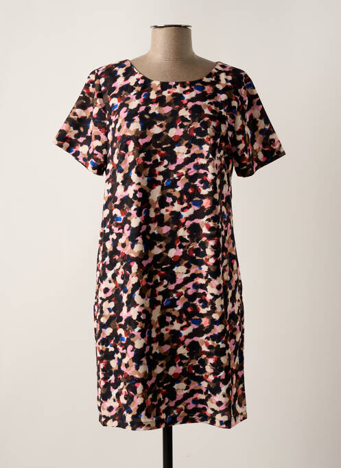 Robe courte manches courtes manches courtes marron MOLLY BRACKEN femme