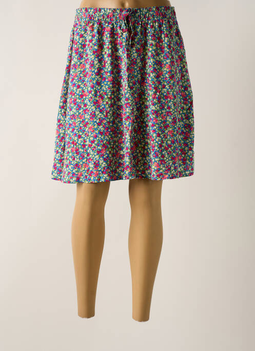 Jupe mi-longue coupe évasée bleu B.YOUNG femme