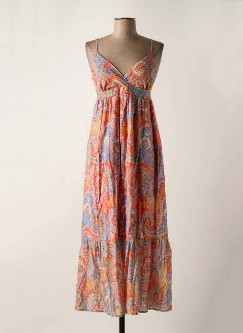 Robe mi-longue orange MOLLY BRACKEN pour femme