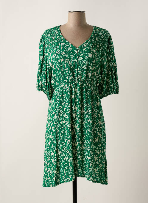 Robe mi-longue vert CALIE pour femme