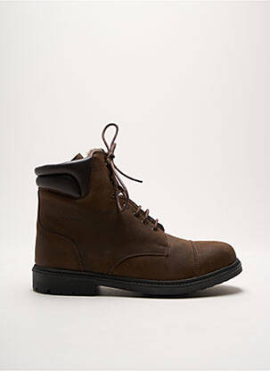 Bottines/boots fourrée talon plat jusqu'à 3cm marron CAVALHORSE femme