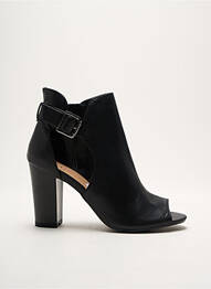 Bottines/boots matière lisse talon de 4 à 6cm noir JUSTFAB femme
