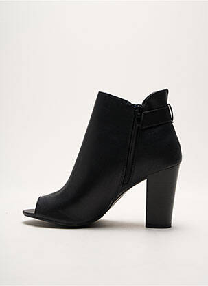 Bottines/boots matière lisse talon de 4 à 6cm noir JUSTFAB femme