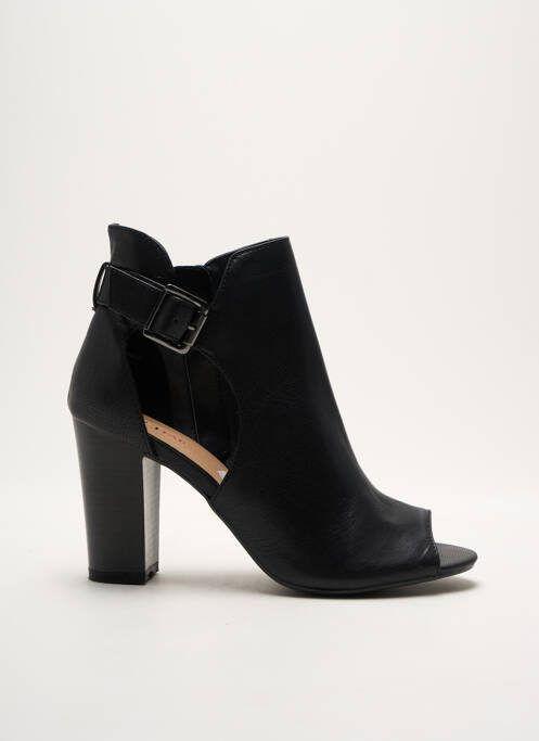 Bottines/boots matière lisse talon de 4 à 6cm noir JUSTFAB femme