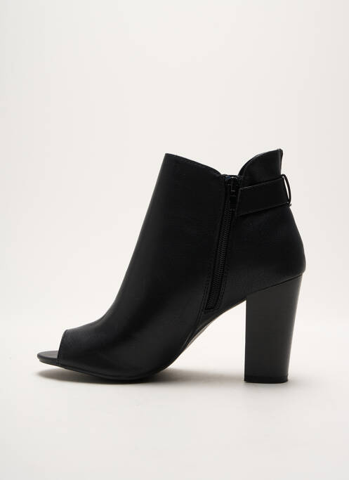 Bottines/boots matière lisse talon de 4 à 6cm noir JUSTFAB femme