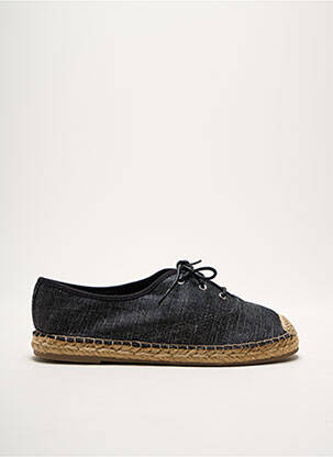 Espadrilles fermeture lacets talon plat jusqu'à 3cm noir JUSTFAB femme