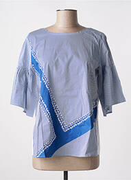 Blouse manches courtes manches courtes bleu MARELLA femme