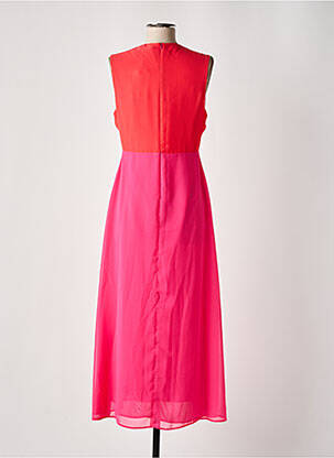 Robe longue coupe évasée sans manche rose VILAGALLO femme