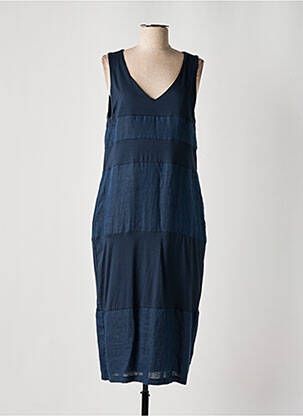 Robe longue sans manche sans manche bleu ORTO BOTANICO femme