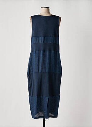 Robe longue sans manche sans manche bleu ORTO BOTANICO femme