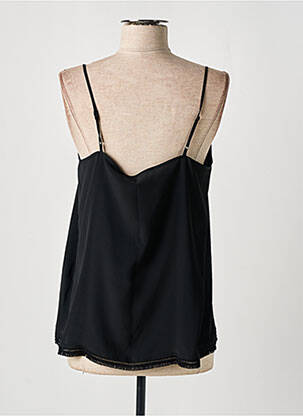 Top manches bretelles ajustables fines bretelles noir LUISA CERANO femme