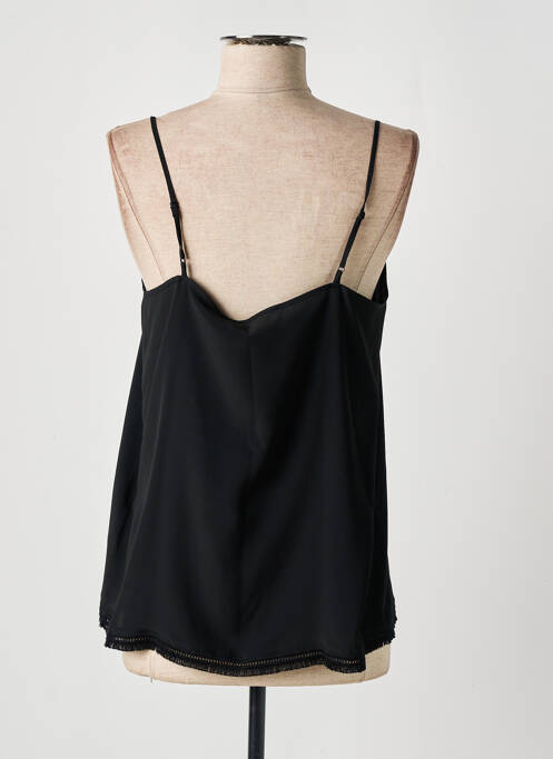 Top manches bretelles ajustables fines bretelles noir LUISA CERANO femme