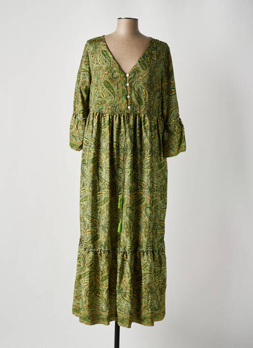 Robe longue vert BOLD & BEAUTIFUL pour femme