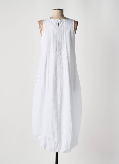 Robe mi-longue blanc ORTO BOTANICO pour femme