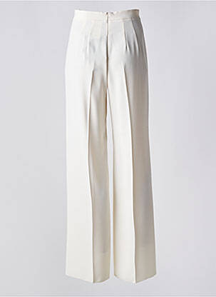 Pantalon droit tissage crêpe taille normale beige MARELLA femme