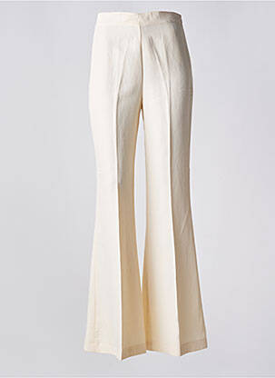 Pantalon droit taille normale taille normale beige TWINSET femme