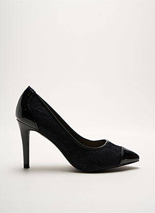 Escarpins matière lisse talon de 4 à 6cm noir JUSTFAB femme