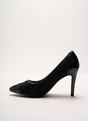 Escarpins matière lisse talon de 4 à 6cm noir JUSTFAB femme