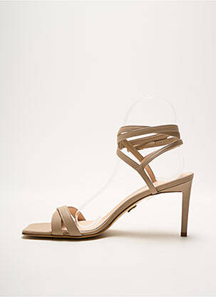 Sandales/nu pieds talon aiguille talon de 4 à 6cm beige ANNA VIRGILI femme