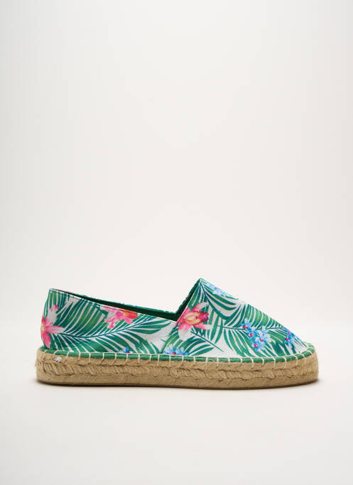 Espadrilles vert JUSTFAB pour femme