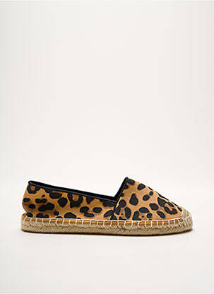 Espadrilles bout rond talon plat jusqu'à 3cm noir JUSTFAB femme
