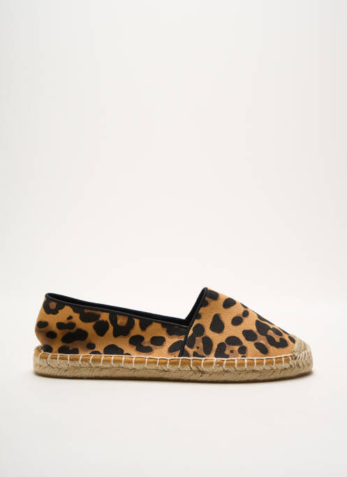Espadrilles bout rond talon plat jusqu'à 3cm noir JUSTFAB femme