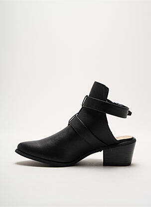 Bottines/boots matière lisse talon de 4 à 6cm noir JUSTFAB femme