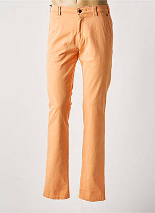 Pantalon chino stretch taille normale orange MEYER homme