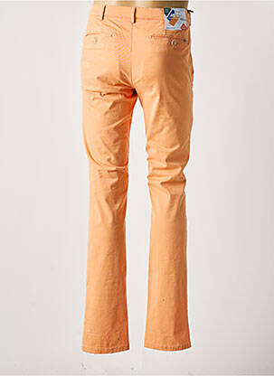 Pantalon chino stretch taille normale orange MEYER homme