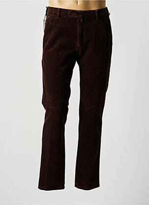 Pantalon chino stretch taille normale marron MEYER homme
