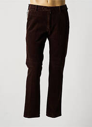 Pantalon chino stretch taille normale marron MEYER homme