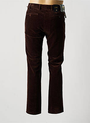 Pantalon chino stretch taille normale marron MEYER homme