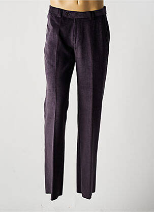 Pantalon chino stretch taille normale violet BRUNO SAINT HILAIRE homme