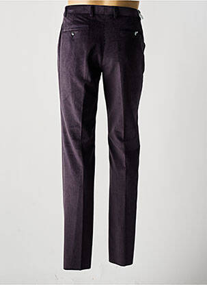 Pantalon chino stretch taille normale violet BRUNO SAINT HILAIRE homme