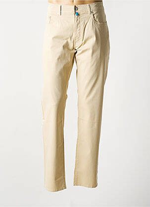 Pantalon slim stretch taille normale beige clair PIERRE CARDIN homme