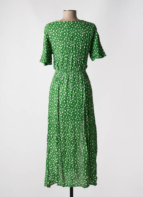 Robe longue vert GOA pour femme