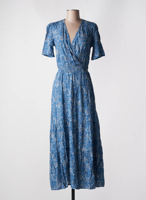 Robe longue bleu ANGE pour femme