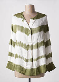 Blouse manches longues manches longues vert BELLA JONES femme