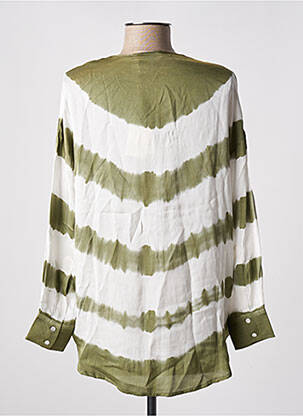 Blouse manches longues manches longues vert BELLA JONES femme